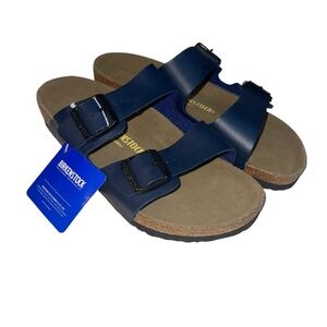 Birkenstock Arizona Birko-Flor Navy Blue Sandal Shoes Women's 10 (41) or Men's 8